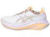  Giày Chạy Road Nữ Asics Gel - Nimbus 27 - White/Fawn 