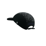  Mũ Chạy Bộ Compressport 5 Panel Light Cap - Black/Aurora 
