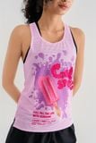  Áo Singlet Nữ Sub2 Cool Sports - Light Pink 