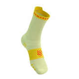  Tất chạy bộ Compressport Pro Racing Socks v4.0 Run High - Yellow/Fluo Red 