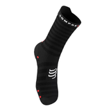  Tất Chạy Bộ Compressport Pro Racing Socks V4.0 Ultralight Run High - Black/Red 