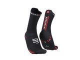  Tất chạy bộ Compressport Pro Racing Socks v4.0 Run High - Black/Red 