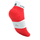  Tất chạy bộ Compressport Unisex's Pro Racing Socks v4.0 Run Low - Fluo Red/White 