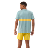  Áo chạy Bộ Nam Compressport Performance SS Tshirt - Ether/Lemon 