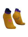  Tất thể thao Compressport - Pro Racing Socks v4.0 Run Low - SAFFRON/DAZZ BLUE 