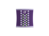  Băng bảo vệ cổ tay Compressport Unisex's Sweatbands 3D.Dots - Purple/Orchid 