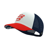  Mũ Chạy Bộ Compressport Trucker Cap - Sugar/Blues 