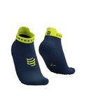  Tất thể thao Compressport - Pro Racing Socks v4.0 Run Low - DRESS BLUES/GREEN SHEEN 
