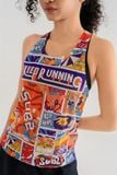  Áo Singlet Nữ Sub2 Keep Running - Retro Orange 