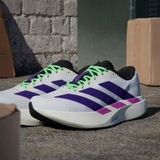  Giày Chạy Road Nam Adidas Adizero EVO SL - Cloud White / Collegiate Purple / Lime Burst 