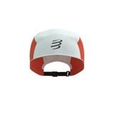  Mũ Chạy Bộ Compressport 5 Panel Light Cap - Star White/ Tigerlily 