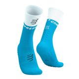  Tất Thể Thao Compressport Mid Compression Socks V2.0 - Norse Blue/White 