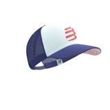  Mũ Chạy Bộ Compressport Trucker Cap - Orient Blue/Star White 