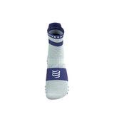 Tất Thể Thao Compressport Pro Racing Socks v4.0 Run High - Star White/Oriental Blue 