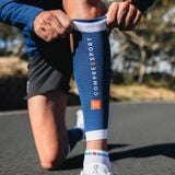  Calf Chân Compressport Calf Sleeves R2 3.0 - Estate Blue/White 