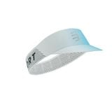  Mũ Chạy Bộ Compressport Pro Racing Visor - Star White/Blue Green 