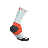  Tất Thể Thao Compressport Ultra Trail Socks V2.0 - Gray Violet/Tigerlily 