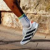  Tất chạy bộ Compressport Pro Marathon Socks v2.0 - White/Norse Blue/Neon Green 