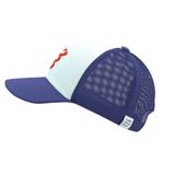  Mũ Chạy Bộ Compressport Trucker Cap - Orient Blue/Star White 