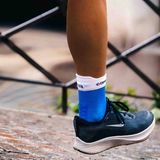 Tất Thể Thao Compressport Pro Racing Socks v4.0 Run High - Xanh Princess/Blue White 