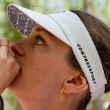  Mũ Chạy Bộ Compressport Ultralight Visor - White 
