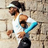  Mũ Chạy Bộ Compressport Pro Racing Visor - Star White/Blue Green 