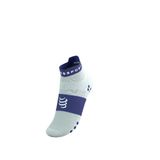  Tất Thể Thao Compressport Pro Racing Socks v4.0 Run Low - Star White/Orient Blue 