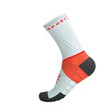 Tất Thể Thao Compressport Ultra Trail Socks V2.0 - Gray Violet/Tigerlily 