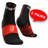  Tất thể thao Compressport - Training Socks 2-Pack - BLACK 