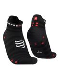  Tất thể thao Compressport - Pro Racing Socks v4.0 Ultralight Run Low - BLACK/RED 