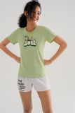  Áo T-shirt Nữ Sub2 Signature - Light Olive 