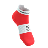  Tất chạy bộ Compressport Unisex's Pro Racing Socks v4.0 Run Low - Fluo Red/White 