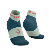  Tất Chạy Trail Compressport Ultra Trail Low Socks - Stargazer/Aqua/Fluo Red 