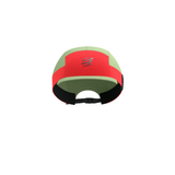  Mũ Chạy Bộ Compressport 5 Panel Light Cap - Nile/Fluo Red 