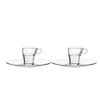 Bộ 2 tách và 2 dĩa D9026A2 Duralex -  Caprice Trong Clear 90ml Thủy tinh cường lực cao cấp Pháp