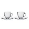  Bộ 2 tách và 2 dĩa D9007A2 Duralex -  Gigogne Trong Clear 220ml Thủy tinh cường lực cao cấp Pháp 