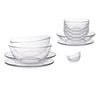 Bộ bàn ăn 12 món D7012AG Duralex -  Gigogne trong Clear Thủy tinh cường lực cao cấp Pháp