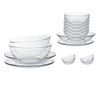  Bộ bàn ăn 16 món D7016AG Duralex -  Gigogne trong Clear Thủy tinh cường lực cao cấp Pháp 