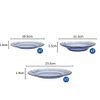  Bộ 3 dĩa D3123BB Duralex - Beau Rivage Xanh Marine 3 size Thủy tinh cường lực cao cấp Pháp [Chính Hãng] 
