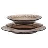  Bộ 3 dĩa D3123BC Duralex - Beau Rivage nâu khói Creole 3 size Thủy tinh cường lực cao cấp Pháp [Chính Hãng] 