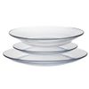  Bộ 3 dĩa D3168LA Duralex - Lys trong Clear 3 size Thủy tinh cường lực cao cấp Pháp [Chính Hãng] 
