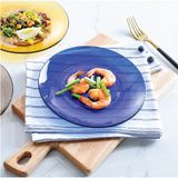  Bộ 3 dĩa D3678LF Duralex -  Lys Xanh Saphir 3 size Thủy tinh cường lực cao cấp Pháp [Chính Hãng] 