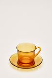  Bộ 2 tách và 2 dĩa D9006D2 Duralex -  Lys vàng Amber 180ml Thủy tinh cường lực cao cấp Pháp 