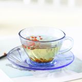  Bộ 2 tách và 2 dĩa D9005B2 Duralex -  Beau Rivage Xanh  180ml Thủy tinh cường lực cao cấp Pháp 