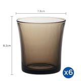  Bộ 6 ly D1011C Duralex - Lys Nâu khói Sepia 210ml Thủy tinh cường lực cao cấp Pháp [Chính Hãng] 