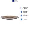  Bộ 6 dĩa D3001C Duralex - Beau Rivage nâu khói Sepia 23.5cm Thủy tinh cường lực cao cấp Pháp [Chính Hãng] 