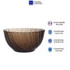  Tô D2003C Duralex - Beau Rivage Nâu khói Sepia 22.5cm  Thủy tinh cường lực cao cấp Pháp [Chính Hãng] 