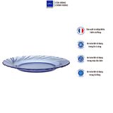 Bộ 6 dĩa D3001B Duralex - Beau Rivage Xanh Marine 23.5cm Thủy tinh cường lực cao cấp Pháp [Chính Hãng] 