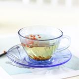  Bộ 6 tách và 6 dĩa D9005B Duralex - Beau Rivage Xanh Marine 180ml  Thủy tinh cường lực cao cấp Pháp [Chính Hãng] 
