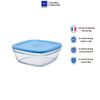  Hộp thực phẩm D9022A Duralex - Freshbox nắp xanh Blue 1150ml Thủy tinh cường lực Pháp 